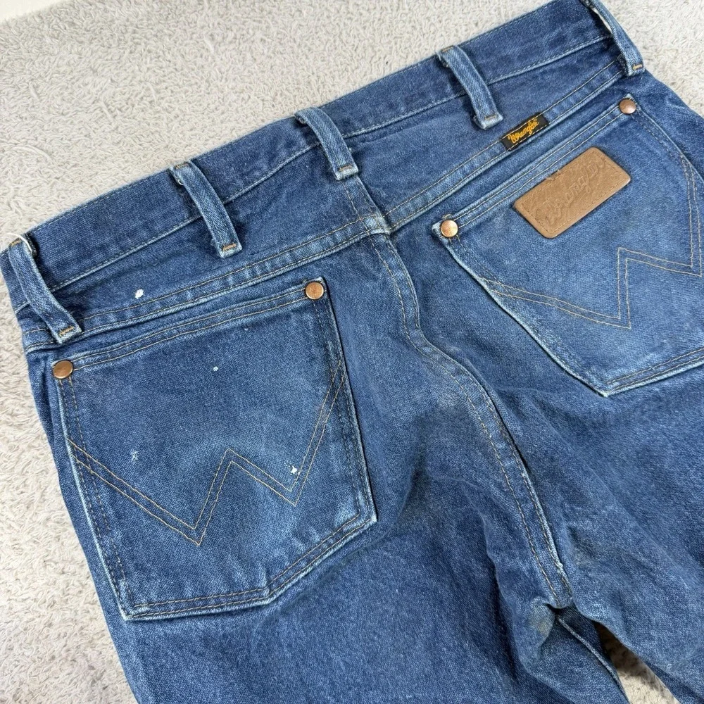 Wrangler Jeans Mens 30x30 Blue Cowboy Cut Western Rodeo Denim Workwear